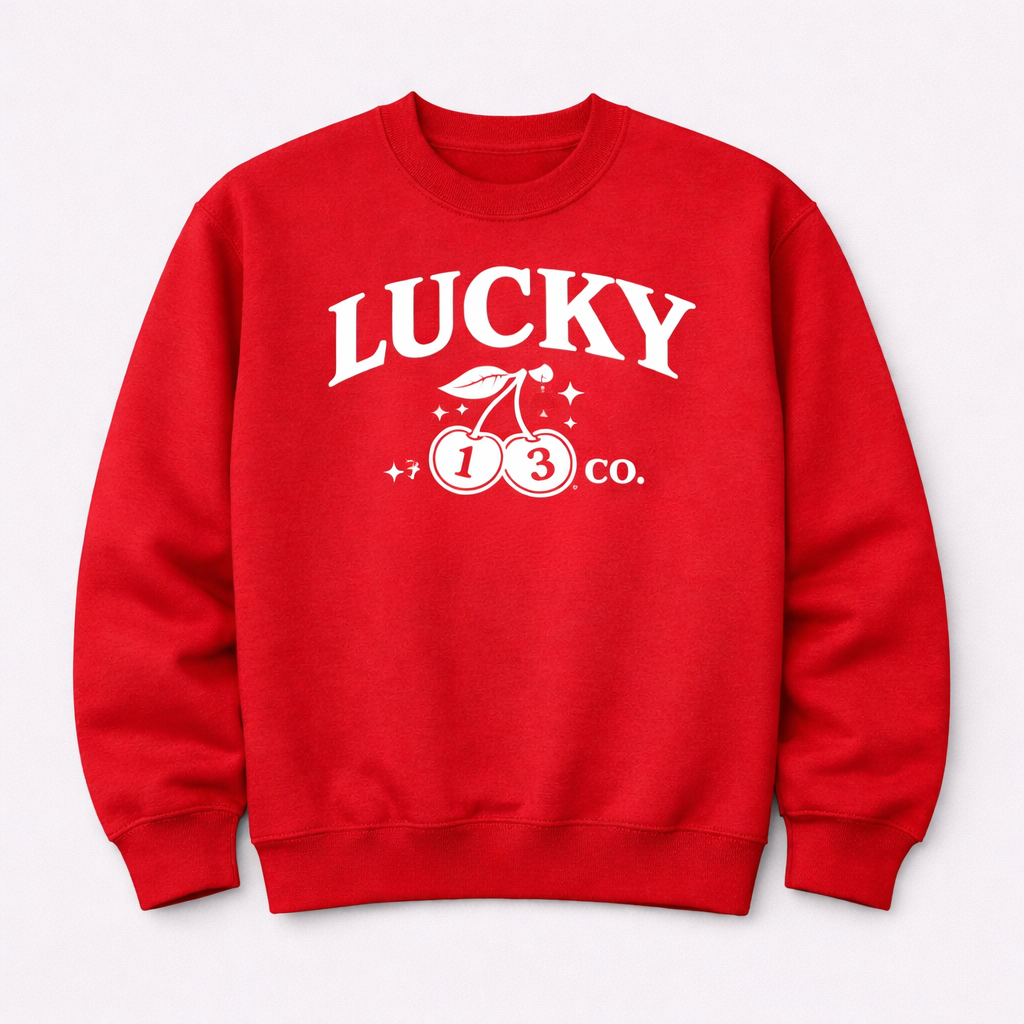 OG Lucky Cherry Crewneck Red