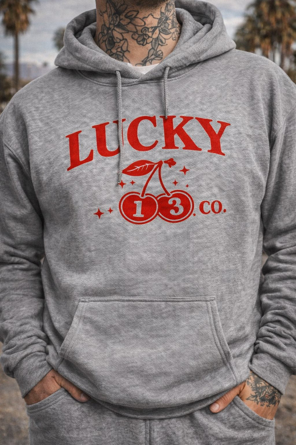 OG Lucky Cherry Hoodie - Gray