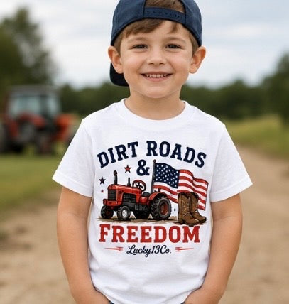 Youth Dirt Roads & Freedom T-Shirt