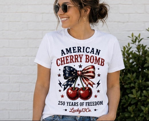 Ladies American Bomb T-Shirt or Tank