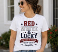Ladies Red White & Lucky T-Shirt OR Tank
