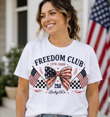 Ladies Freedom Club T-Shirt OR Tank