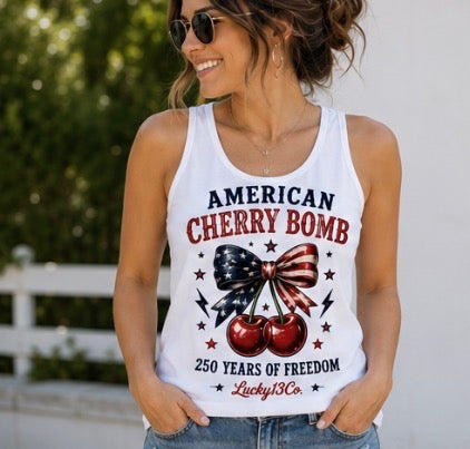 Ladies American Bomb T-Shirt or Tank