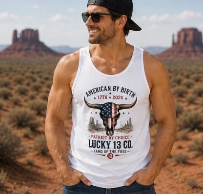 Mens Patriot by Choice T-Shirt or Tank Top