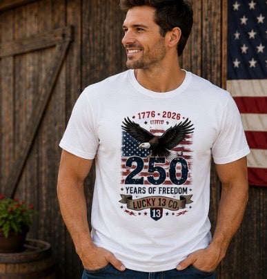 Mens 250 Years T-Shirt or Tank