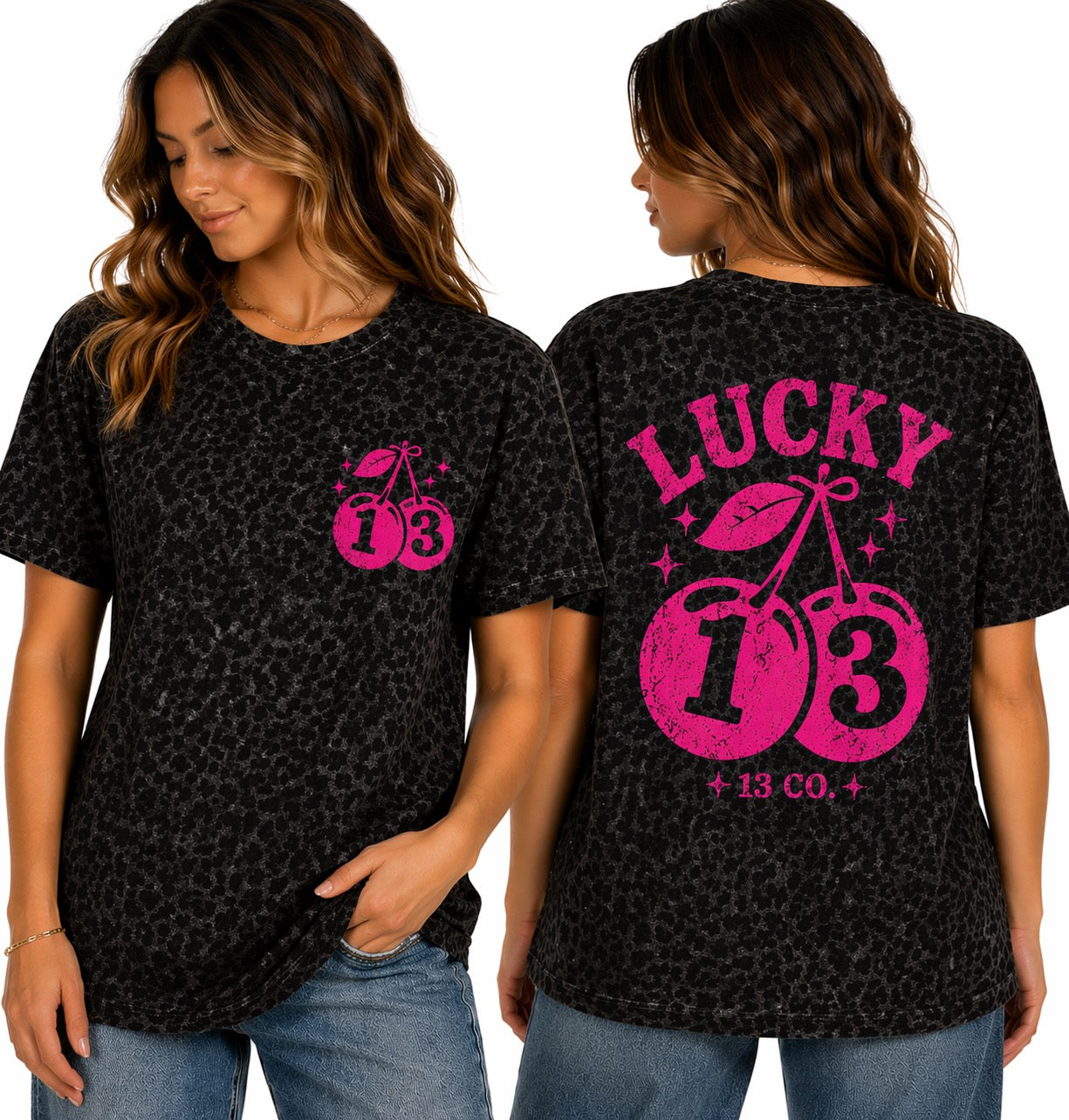 Ladies Leopard Print T-Shirt