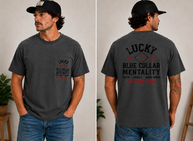 The Grind - Blue Collar Mentality Pocket T-Shirt