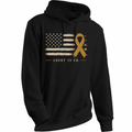Make Your Own Luck - Stand Together Gold Ribbon Hoodie ADULT